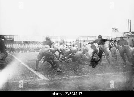 Carlisle - Dartmouth Spiel, Foto zeigt Fußballspiel zwischen der United States Indian School, Carlisle, Pennsylvania und Dartmouth University auf dem Polo Grounds, New York City., 15. November 1913, Glass negative, 1 negativ: Glass; 5 x 7 Zoll Oder kleiner. Stockfoto