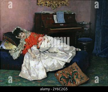 Der Messwert. Aline Masson (ca. 1880–1885) von Raimundo de Madrazo y Garreta (1841–1920). Spanischer Maler. Stockfoto