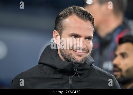 Tom Cleverley Manager von Watford vor dem Carabao Cup Spiel Manchester City gegen Watford im Etihad Stadium, Manchester, Großbritannien, 24. September 2024 (Foto: Cody Froggatt/News Images) Stockfoto