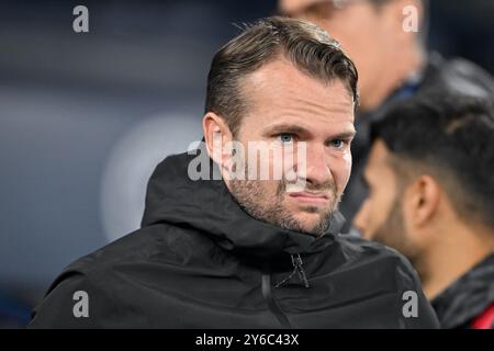 Tom Cleverley Manager von Watford vor dem Carabao Cup Spiel Manchester City gegen Watford im Etihad Stadium, Manchester, Großbritannien, 24. September 2024 (Foto: Cody Froggatt/News Images) Stockfoto