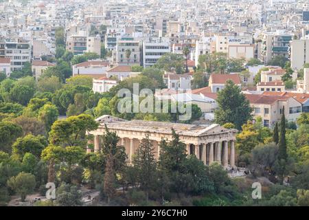 Der Tempel des Hephaistos in Athen, Griechenland Stockfoto