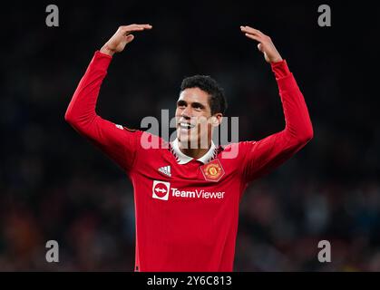 Aktenfoto vom 23.02.2023 von Raphael Varane, der seinen Rücktritt aus dem Fußball angekündigt hat. Ausgabedatum: Mittwoch, 25. September 2024. Stockfoto