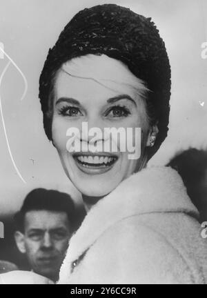 SCHAUSPIELERIN DOROTHY PROVINE IN HOLLYWOOD 1962 / ; 8. JANUAR 1964 Stockfoto