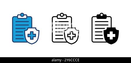 Krankenversicherung Symbolvektor. Symbol Krankenversicherung Stock Vektor