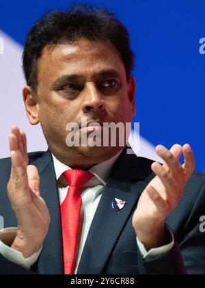 Liverpool, Großbritannien. September 2024. Wes Streeting Secretary of State for Health and Social Care Liverpool Bild: Garyroberts/worldwidefeatures.com Credit: GaryRobertsphotography/Alamy Live News Stockfoto