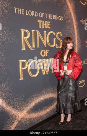 New York, New York, USA. September 2024. (NEU) The Lord of the Rings: The Rings of Power (der Herr der Ringe: Die Ringe der Macht) in New York Premiere. 24. September 2024, New York, New York, USA: Markella Kavenagh nimmt am 24. September 2024 in New York City an der Premiere von The Lord of the Rings: The Rings of Power Teil. (Foto: M10s/TheNews2) (Foto: M10s/Thenews2/Zumapress) (Bild: © Ron Adar/TheNEWS2 Via ZUMA Press Wire) NUR ZUR REDAKTIONELLEN VERWENDUNG! Nicht für kommerzielle ZWECKE! Stockfoto
