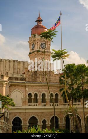 Das Sultan Abdul Samad Gebäude an einem sonnigen Tag, Kuala Lumpur, Malaysia Stockfoto