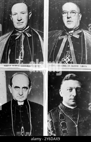 DER NEUE PAPST IST KARDINAL GIOVANNI BATTISTA MONTINI IN VATIKANSTADT, ROM, ITALIEN / ; 21. JUNI 1963 Stockfoto