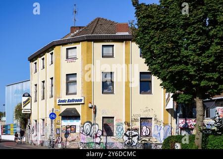 Köln, 21. September 2024: Bau des legendären Punk- und Rockclubs Sonic Ballroom in köln ehrenfeld Stockfoto