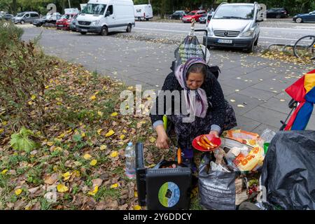 Hamburg Stadtbild. 09.09.2024, EU, DEU, Deutschland, Hamburg, Hamburg: Obdachlose im Stadtteil St. Pauli bzw. Am Heiligengeistfeld. EU, DEU, Deutschland, Hamburg, Hamburg: Obdachlose in der St. Pauli oder Heiligengeistfeld. Stockfoto