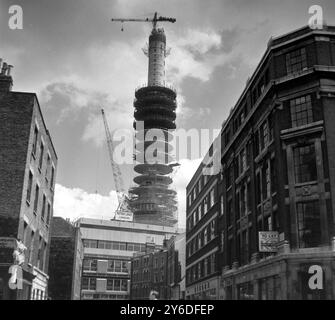 TV NEUER POST-TV- UND RADIO-BT TOWER IN LONDON; 22. MAI 1963 Stockfoto