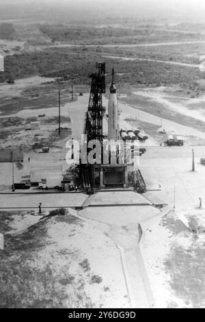 ASTRONAUT GORDON COOPERS RAKETE BEREIT IN CAPE CANAVERAL / ; 16. MAI 1963 Stockfoto