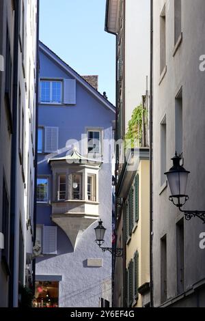 Zürich Altstadt Erker baywindow Schweiz Stockfoto