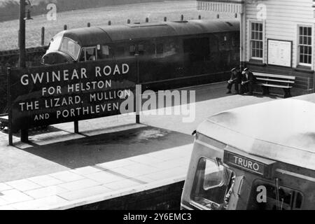 JACK ELLIS BR ZUGFÜHRER IN TRURO CORNWALL; 19. OKTOBER 1962 Stockfoto