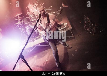 24. September 2024, Bologna, Emilia Romagna, Italien: Pain of Salvation eine der repräsentativsten Bands der Wiedergeburt des Progressive Metal live im Locomotiv in Bologna. (Kreditbild: © Carlo Vergani/Pacific Press via ZUMA Press Wire) NUR REDAKTIONELLE VERWENDUNG! Nicht für kommerzielle ZWECKE! Stockfoto