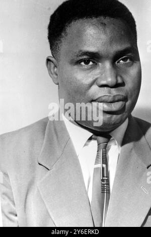 OKEKE P N - MINISTER, MITGLIED DER REGIERUNG OSTNIGERIAS; 28. SEPTEMBER 1962 Stockfoto