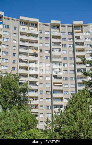 Hochhaus, Lipschitzallee, Gropiusstadt, Neukoelln, Berlin, Deutschland *** Hochhaus, Lipschitzallee, Gropiusstadt, Neukoelln, Berlin, Deutschland Stockfoto