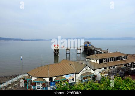 Murmbles Pier, Swansea Bay, Swansea, S. Wales. Stockfoto