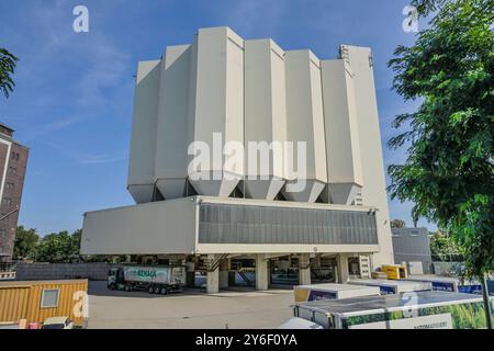 Getreidesilos, Behala, Westhafen, Moabit, Mitte, Berlin, Deutschland *** Kornsilos, Behala, Westhafen, Moabit, Mitte, Berlin, Deutschland Stockfoto