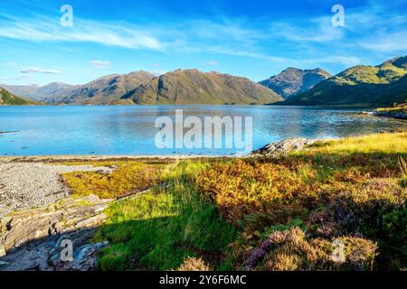 Barrisdale Bay am Loch Hourn, Knoydart, Schottland Stockfoto