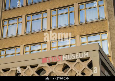 Haus 1, Stasi-Museum, Normannenstraße, Lichtenberg, Berlin, Deutschland *** Haus 1, Stasi-Museum, Normannenstraße, Lichtenberg, Berlin, Deutschland Stockfoto