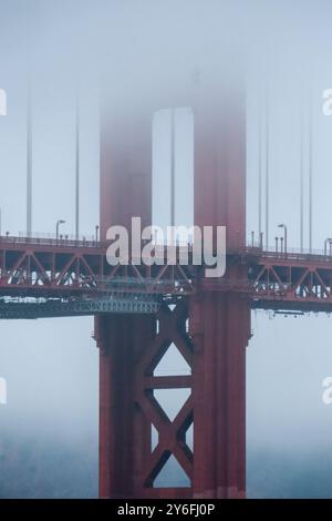 San Francisco, CA, USA - September 2024 - die Golden Gate Bridge Stockfoto