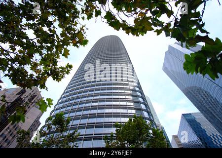 San Francisco, CA, USA - 16. September 2024 - das Salesforce Tower-Gebäude und der Hauptsitz von Salesforce.com Stockfoto