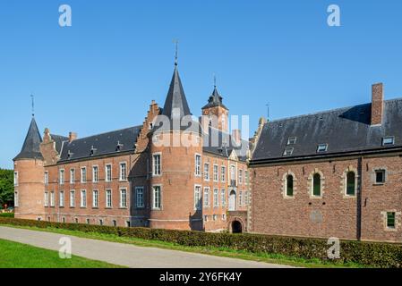 Kommandierung von Alden Biesen, Wasserburg aus dem 16. Jahrhundert in Rijkhoven, Bilzen, Provinz Limburg, Flandern, Belgien Stockfoto