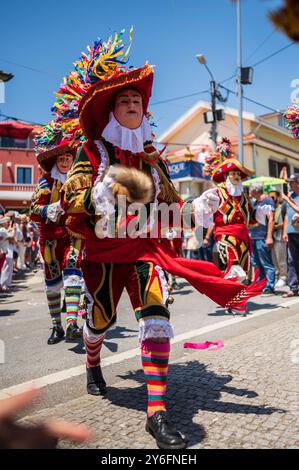 Das fest des Heiligen Johannes von Sobrado, auch bekannt als Bugiada und Mouriscada de Sobrado, findet in Form eines Kampfes zwischen Mauren und Christen statt Stockfoto