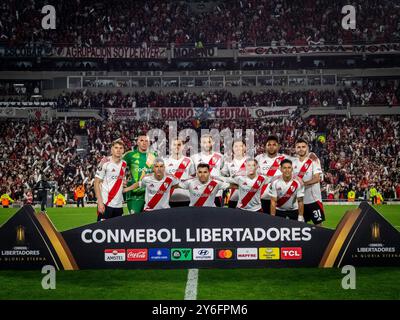 Der Club Atletico River Plate trifft auf Colo Colo in Chile zu einem neuen Datum der Copa CONMEBOL Libertadores. River hat gerade seinen klassischen Rivalen Boca Juniors besiegt. Quelle: Facundo Morales/Alamy Live News Stockfoto