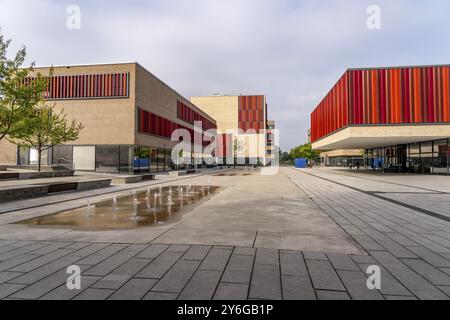 Der Campus der Hochschule für Angewandte Wissenschaften Ruhr West, HRW, einer staatlichen Fachhochschule für Ingenieurwissenschaften, in Mühlheim an de Stockfoto