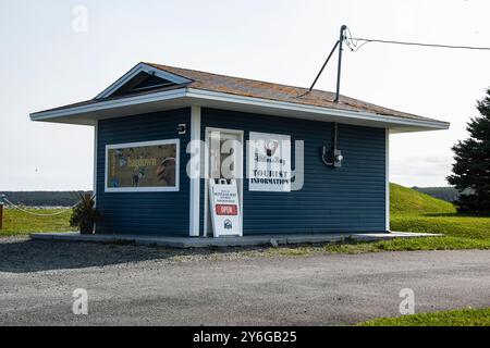 Touristeninformation Gebäude im Naturschutzgebiet Harbour Road in Witless Bay, Neufundland & Labrador, Kanada Stockfoto