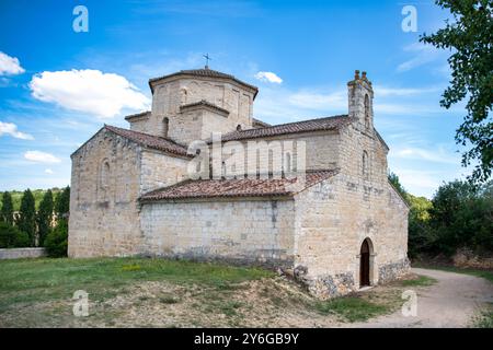 Iglesia mittelalterliches romanico lombardo Nuestra Señora de la Anunciada, Urueña, Valladolid Stockfoto