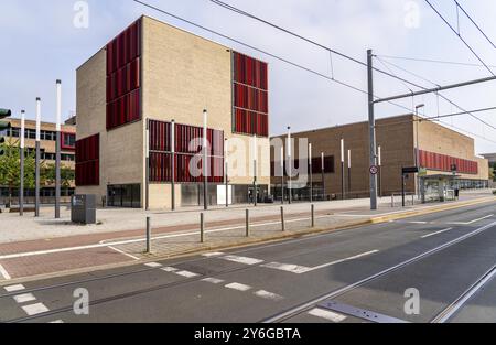 Der Campus der Hochschule für Angewandte Wissenschaften Ruhr West, HRW, einer staatlichen Fachhochschule für Ingenieurwissenschaften, in Mühlheim an de Stockfoto