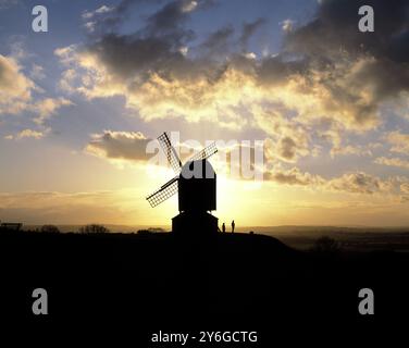 Bewundern Sie die Aussicht von der Brill Windmühle in Buckinghamshire, Stockfoto