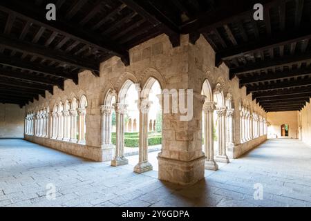 Monasterio de Nuestra Señora de la Soterraña, Santa Maria la Real de Nieva, Segovia. Claustro Stockfoto