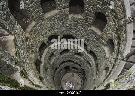 Die Initiation Well, Quinta da Regaleira, Sintra, Portugal, Europa Stockfoto