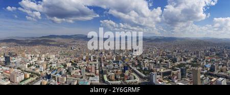 Panoramablick auf Ulaanbaatar, Hauptstadt der Mongolei Stockfoto