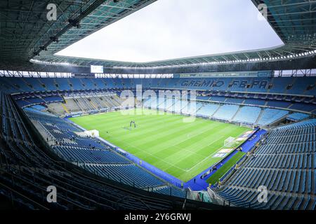 Porto Alegre, Brasilien. September 2024. RS - PORTO ALEGRE - 09/25/2024 - BRAZILIAN A 2024, GREMIO x CRICIUMA - Allgemeine Ansicht des Stadions Arena do Gremio für das Spiel zwischen Gremio und Criciuma für die brasilianische A 2024 Meisterschaft. Foto: Maxi Franzoi/AGIF (Foto: Maxi Franzoi/AGIF/SIPA USA) Credit: SIPA USA/Alamy Live News Stockfoto