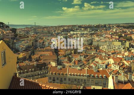 Historisches altes Viertel Alfama in Lissabon, Portugal, Europa Stockfoto