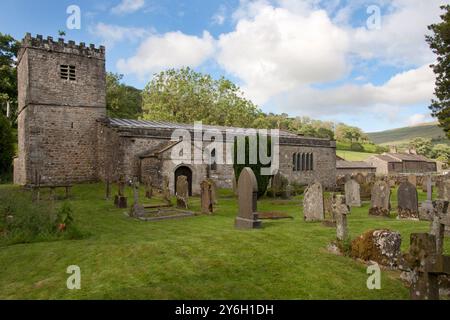 St. Michael and All Angels Church, Parish of Upper Wharfedale & Littondale, Hubberholme, Yorkshire Dales, England Stockfoto