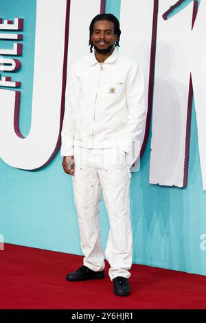 London, Großbritannien. September 2024. CKTRL nimmt an der Joker: Folie à Deux UK Premiere auf der Cineworld am Leicester Square in London Teil. Quelle: SOPA Images Limited/Alamy Live News Stockfoto