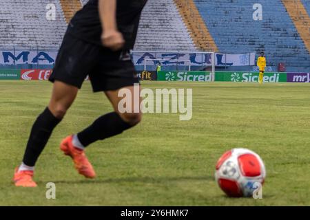 Marília, SP - 25.09.2024: CORINTHIANS X MARILIA - Spiel zwischen Corinthians und Marília, gültig für die Paulista-Meisterschaft der Frauen 2024, ausgetragen am Mittwoch im Bento de Abreu Sampaio Vidal Stadion, bekannt als Abreuzão, in Marília, im Bundesstaat São Paulo (Foto: ALF Ribeiro/Fotoarena) Stockfoto