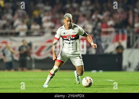 São Paulo (SP), 09/2024 - Fußball/São PAULO-BOTAFOGO - Luciano aus São Paulo - Spiel zwischen Corinthians x Fortaleza, gültig für das Rückspiel des Viertelfinals der Copa Libertadores de América, das am Abend dieses Mittwoch, den 25. im Morumbi-Stadion ausgetragen wird. (Foto: Eduardo Carmim/Alamy Live News) Stockfoto