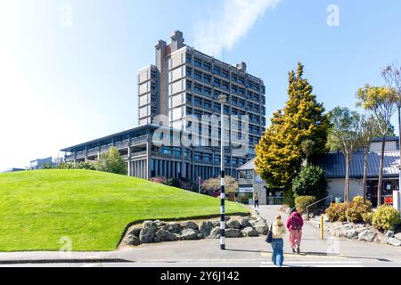 Matariki & Puaka-James Hight Buildings, Canterbury University, Kirkwood Avenue, Upper Riccarton, Christchurch (Ōtautahi), Canterbury, Neuseeland Stockfoto