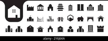 Design-Vektor mit minimalem Symbol-Logo in flacher Bauweise Stock Vektor