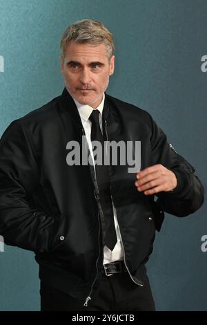 UK. September 2024. London, Großbritannien - 25. September 2024 Joaquin Phoenix bei UK Premiere von Joker, Folie A Deux auf der Cineworld Leicester Square, London, England, Großbritannien. CAP/JOR © JOR/Capital Pictures Credit: Capital Pictures/Alamy Live News Stockfoto