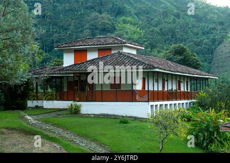 Hacienda Coffee Farm, erstaunliche ländliche Häuser in der kolumbianischen Kaffeeregion, Manizales, Caldas, Kolumbien - Stockfoto Stockfoto