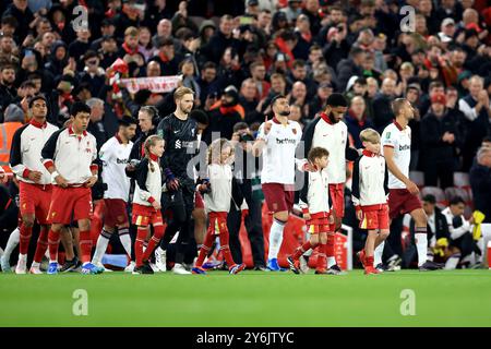 Liverpool, Großbritannien. September 2024. Während des Carabao Cup-Spiels in Anfield, Liverpool. Der Bildnachweis sollte lauten: Jessica Hornby/Sportimage Credit: Sportimage Ltd/Alamy Live News Stockfoto