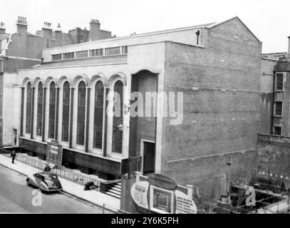 London England Jüdische Zentralsynagoge in der Great Portland Street. 25. März 1958 Stockfoto